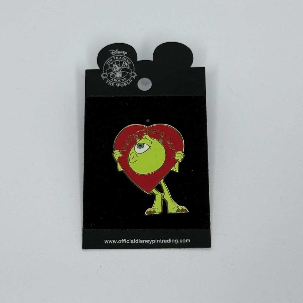 2003 Disney Trading Pin Mike Wazowski In A Red Heart Valentines Day Monsters Inc